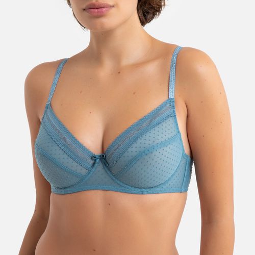 Reggiseno avvolgente, in tulle plumetis - LA REDOUTE COLLECTIONS - Modalova