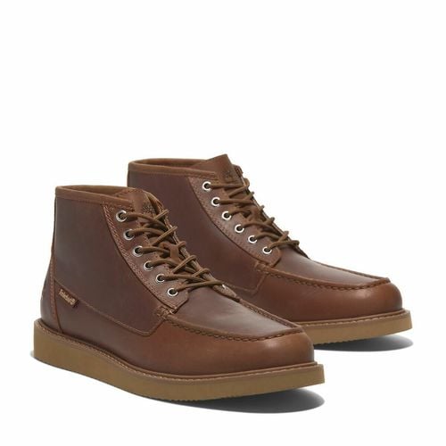 Stivali pelle con lacci Newmarket mid Lace Up - TIMBERLAND - Modalova