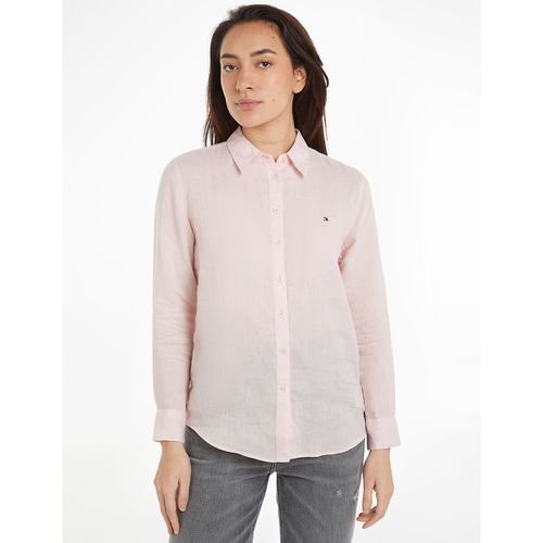 Camicia Lino Maniche Lunghe Donna Taglie 36 (FR) - 40 (IT) - tommy hilfiger - Modalova