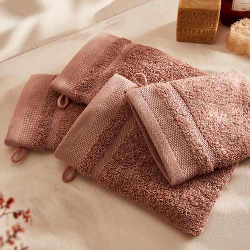 Confezione da 4 guanti da toilette cotone pettinato 600g/m2, K - LA REDOUTE INTERIEURS - Modalova