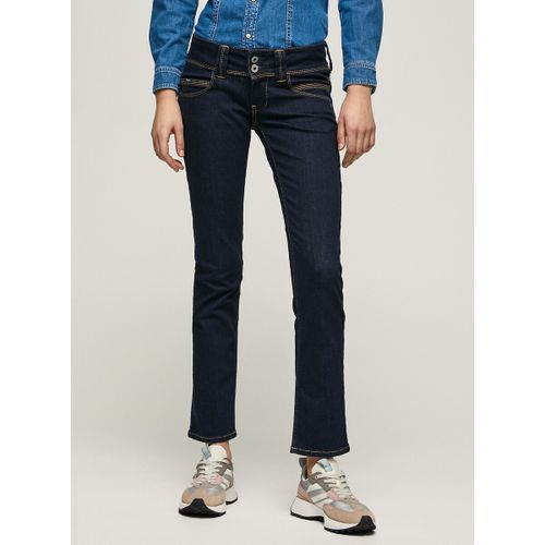 Jeans Dritti A Vita Bassa Con Doppia Abbottonatura Venus Donna Taglie 46 (IT) - W32 L32 (US) - pepe jeans - Modalova