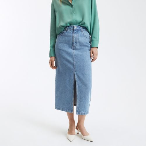 Gonna dritta lunga in denim - LA REDOUTE COLLECTIONS - Modalova