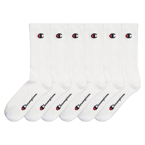 Confezione da 6 paia di calze alte con logo - CHAMPION - Modalova