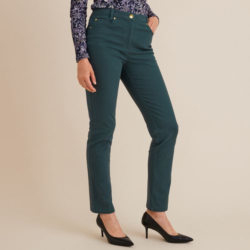 Pantaloni Dritti 5 Tasche Cotone Stretch Donna Taglie 36 (FR) - 40 (IT) - anne weyburn - Modalova