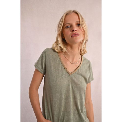 T-shirt Maniche Corte Scollo A V Donna Taglie XS - molly bracken - Modalova