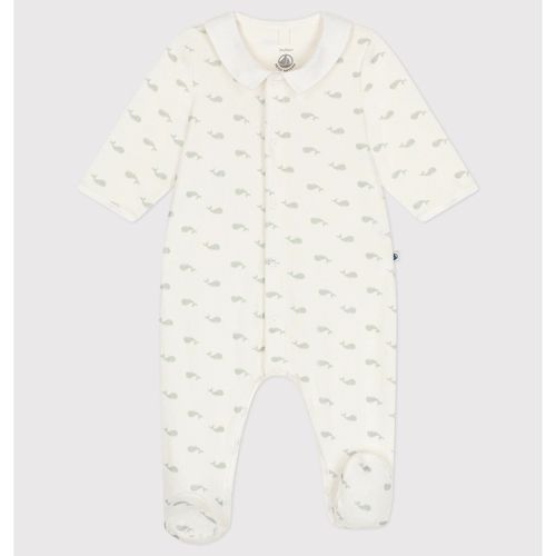 Tutina In Velluto Taglie 1 mese - 54 cm - petit bateau - Modalova