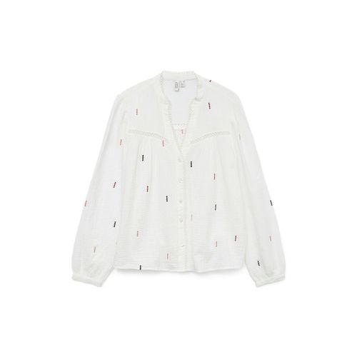 Blusa Fantasia, Scollo A V Taglie XS - vero moda - Modalova