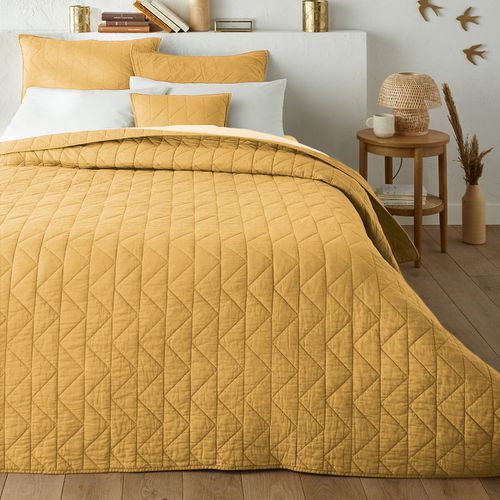 Copriletto Trapuntato Cotone Zig Zag Scenario Taglie 150 x 150 cm - la redoute interieurs - Modalova