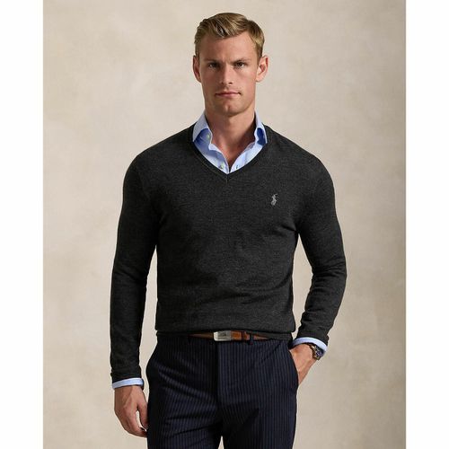 Maglione scollo a v lana merino - POLO RALPH LAUREN - Modalova