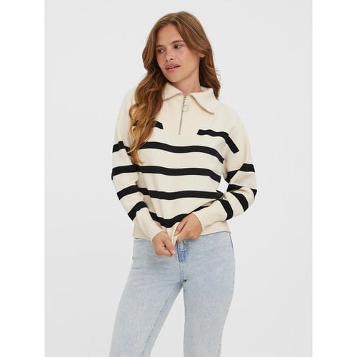 Maglione collo alto a righe - VERO MODA - Modalova