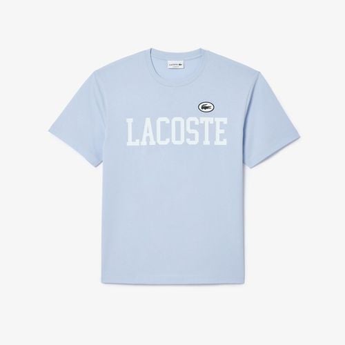 T-shirt Girocollo In Jersey Con Logo Uomo Taglie S - lacoste - Modalova