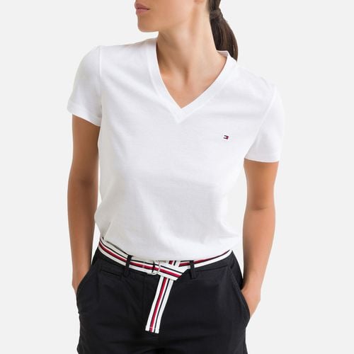 T-shirt scollo a v maniche corte - TOMMY HILFIGER - Modalova