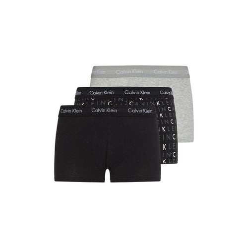 Confezione Da 3 Boxer Misto Cotone Stretch A Vita Bassa Uomo Taglie L - calvin klein underwear - Modalova