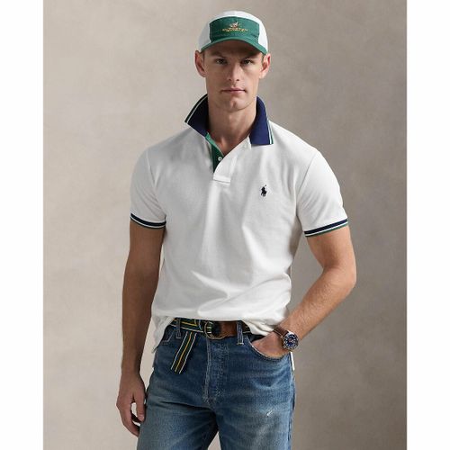 Polo aderente con bordi a contrasto - POLO RALPH LAUREN - Modalova