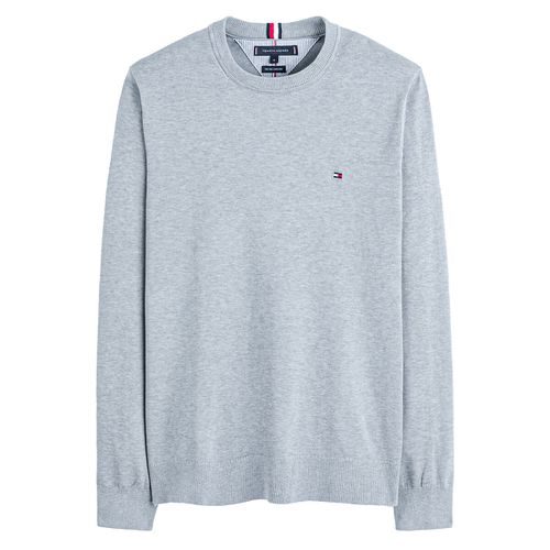 Pull girocollo logo al petto - TOMMY HILFIGER - Modalova