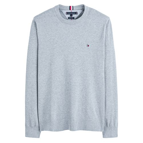 Pull Girocollo Logo Al Petto Uomo Taglie S - tommy hilfiger - Modalova