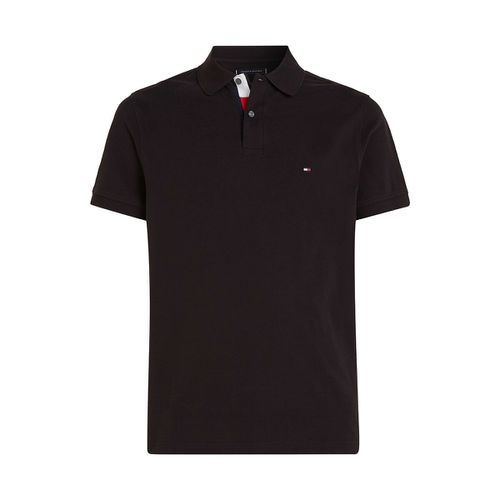 Polo dritta con patta logata - TOMMY HILFIGER - Modalova