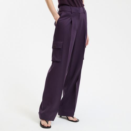 Pantaloni cargo dritti in Lyocell - LA REDOUTE COLLECTIONS - Modalova