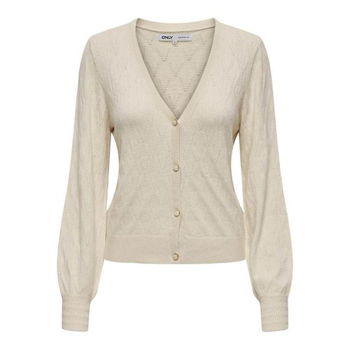 Cardigan Scollo A V In Fine Maglia Donna Taglie L - only - Modalova