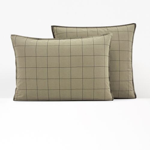 Federa Per Guanciale Cotone Lavato, Monille Taglie 63 x 63 cm - la redoute interieurs - Modalova