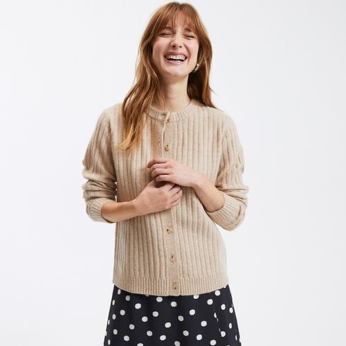 Cardigan, maglia a coste - LA REDOUTE COLLECTIONS - Modalova