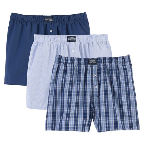 Confezione da 3 boxer popeline puro cotone - LA REDOUTE COLLECTIONS - Modalova