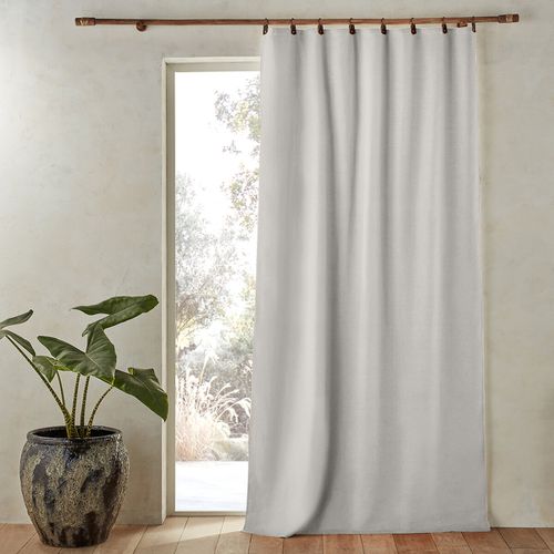 Tenda Lino Lavato Oscurante Passanti In Pelle, Private Taglie 140 x 260 cm - am.pm - Modalova