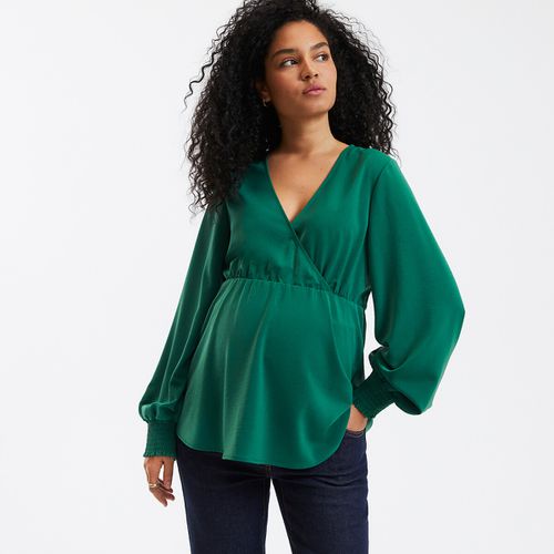 Blusa Premaman, Effetto Cache-cœur Donna Taglie 34 (FR) - 38 (IT) - la redoute collections - Modalova