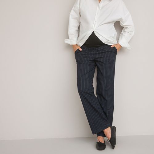 Pantaloni premaman dritti a righe - LA REDOUTE COLLECTIONS - Modalova