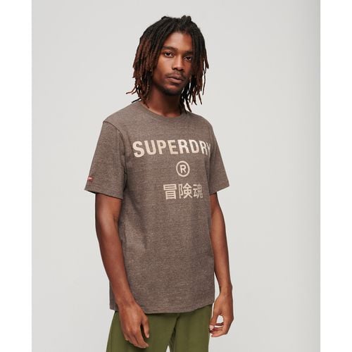 T-shirt Girocollo Con Logo Uomo Taglie M - superdry - Modalova