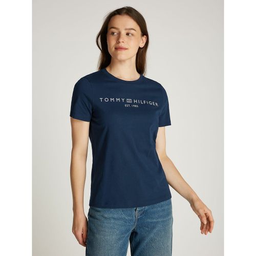 T-shirt Girocollo A Maniche Corte Taglie S - tommy hilfiger - Modalova