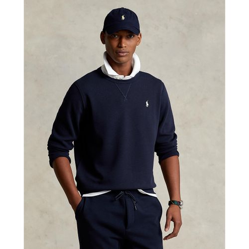 Felpa girocollo in cotone con logo ricamato - POLO RALPH LAUREN - Modalova