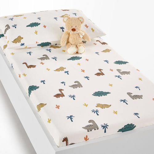 Lenzuolo Con Angoli Cotone Balza 17 Cm, Dino Pop Taglie 60 x 120 cm - la redoute interieurs - Modalova