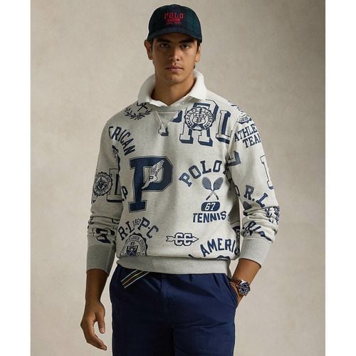 Felpa Ampia Con Motivi In Fleece Uomo Taglie M - polo ralph lauren - Modalova