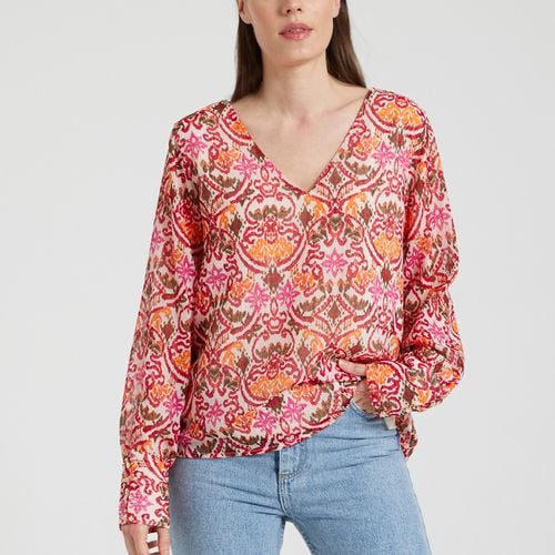 Blusa fantasia, scollo a V - ONLY - Modalova