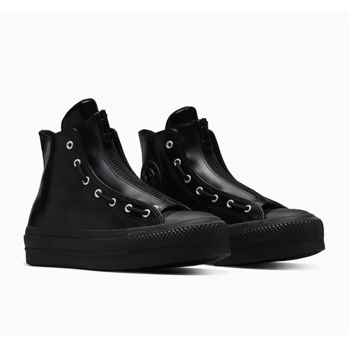 Sneakers Pelle All Star Lift Hi Black Lux Donna Taglie 36 - converse - Modalova