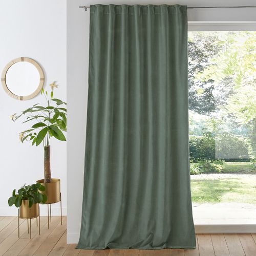 Tenda In Velluto Finitura Con Patte Nascoste, Velvet Taglie 350 x 135 cm - la redoute interieurs - Modalova