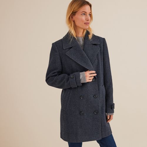 Cappotto media lunghezza motivo spigato, metà stagione - ANNE WEYBURN - Modalova