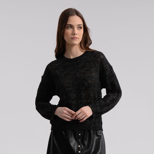 Pull scollo tondo in maglia pointelle - MOLLY BRACKEN - Modalova