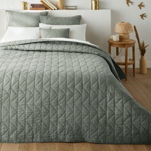 Copriletto Trapuntato Cotone Zig Zag Scenario Taglie 140 x 200 cm - la redoute interieurs - Modalova