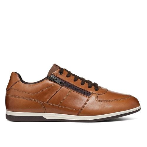 Sneakers Traspiranti In Pelle Renan Uomo Taglie 42 - geox - Modalova