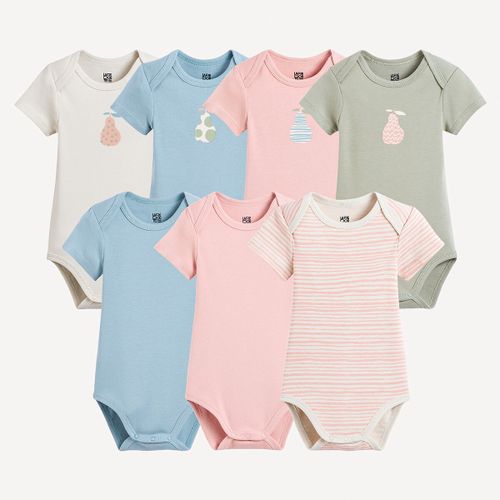 Confezione da 7 body a maniche corte - LA REDOUTE COLLECTIONS - Modalova