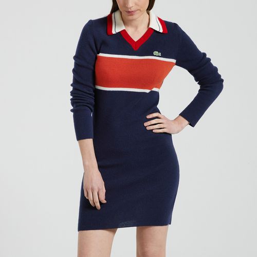 Abito Polo Con Righe A Contrasto Donna Taglie 38 (FR) - 42 (IT) - lacoste - Modalova