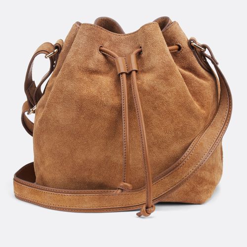 Borsa a secchiello in pelle liscia e camoscio - LA REDOUTE COLLECTIONS - Modalova