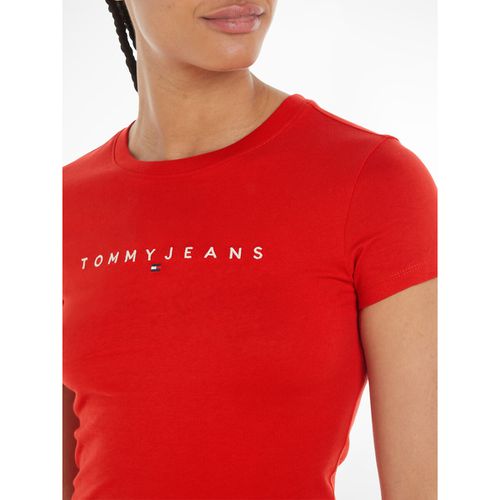 T-shirt girocollo, taglio aderente - TOMMY JEANS - Modalova