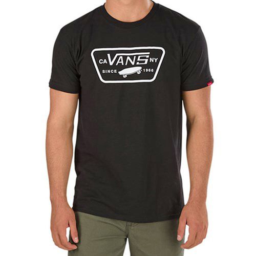 T-shirt Con Scollo Rotondo Tinta Unita, Maniche Corte Uomo Taglie XS - vans - Modalova