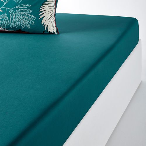 Lenzuolo Con Angoli Percalle Grues Bleu Taglie 90 x 190 cm - la redoute interieurs - Modalova