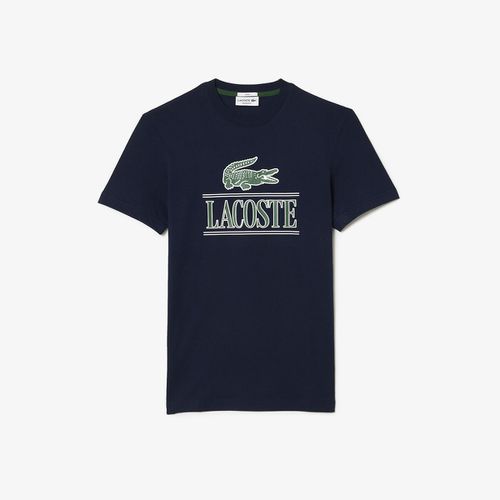 T-shirt scollo rotondo in jersey - LACOSTE - Modalova