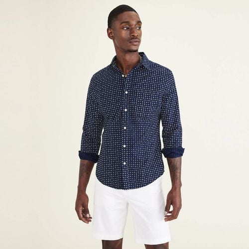 Camicia slim in cotone con motivi - DOCKERS - Modalova