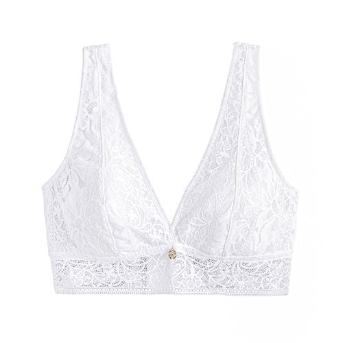 Reggiseno Bralette Senza Ferretti In Pizzo Donna Taglie 2 C - la redoute collections - Modalova